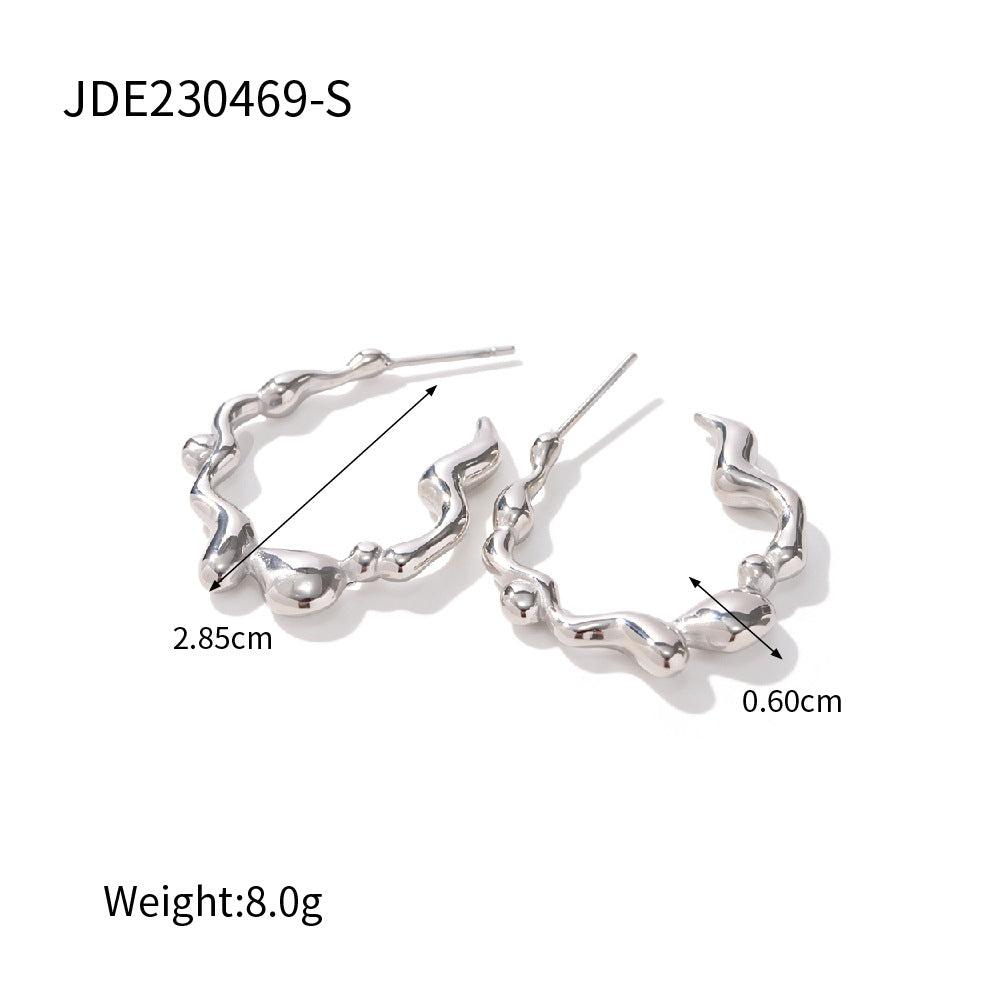 Stainless Steel Irregular Earrings