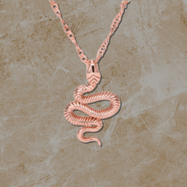 Radiant Serpent Emblem Necklace