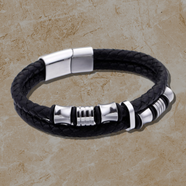 Obsidian Line Magnetic Bracelet