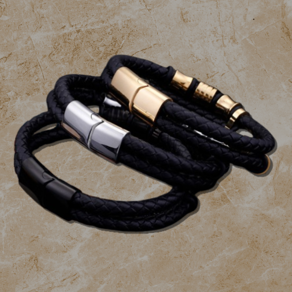 Obsidian Line Magnetic Bracelet