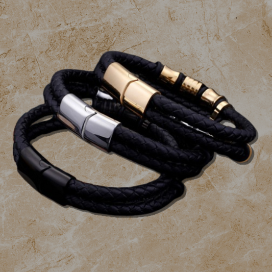 Obsidian Line Magnetic Bracelet