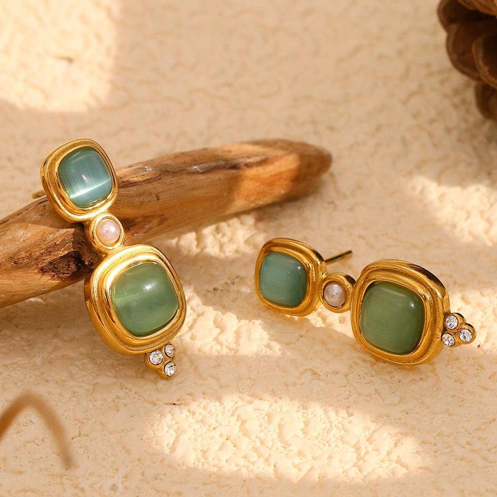 Fashion Earrings Stainless Steel Plated 18K