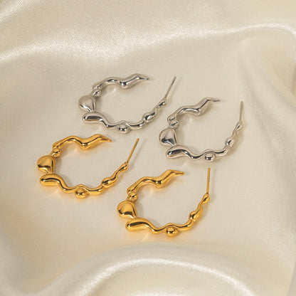 Stainless Steel Irregular Earrings