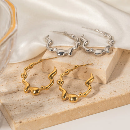 Stainless Steel Irregular Earrings