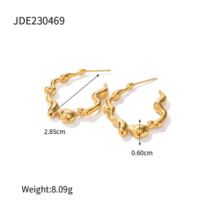 Stainless Steel Irregular Earrings
