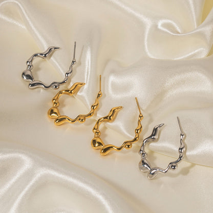 Stainless Steel Irregular Earrings