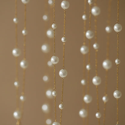 Minimalist Double-Layer Pearl Choker Necklace