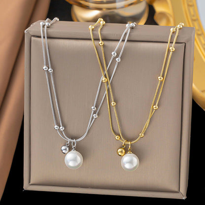 Pearl Serenity Layered Necklace