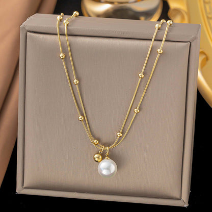 Pearl Serenity Layered Necklace