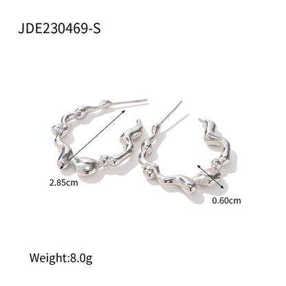 Stainless Steel Irregular Earrings