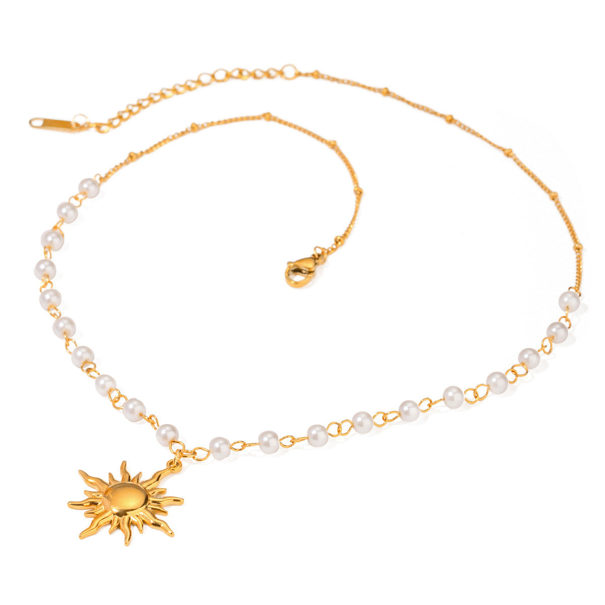 Golden Soleil Pearl Necklace