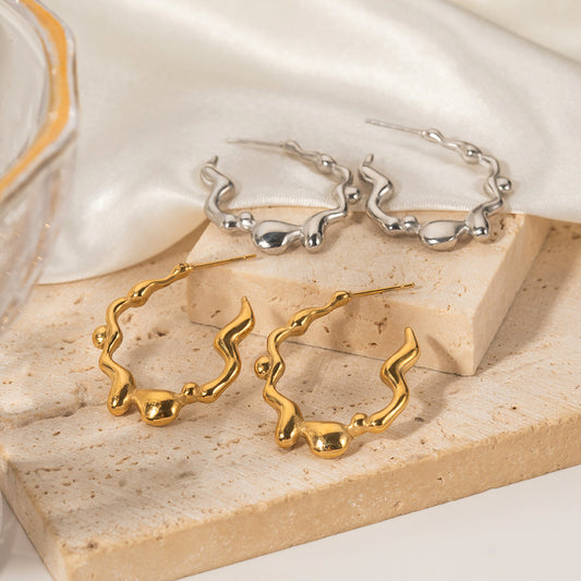 Stainless Steel Irregular Earrings